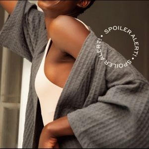 NWT Bathen waffle texture bathrobe